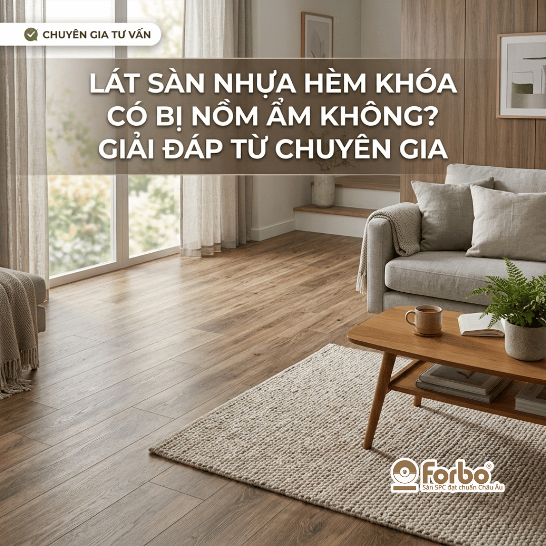 LÁT SÀN NHỰA HÈM KHÓA CÓ BỊ NỒM ẨM KHÔNG? GIẢI ĐÁP TỪ CHUYÊN GIA FORBO