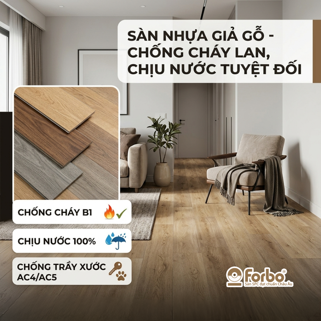 SÀN GỖ CÔNG NGHIỆP CÓ CHỐNG CHÁY KHÔNG? TIÊU CHUẨN KỸ THUẬT CẦN BIẾT