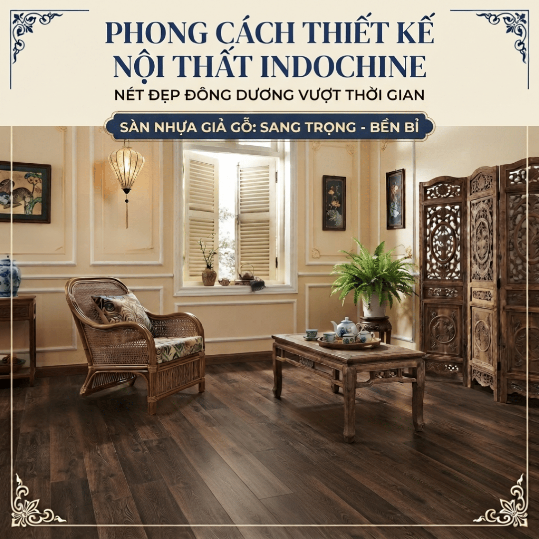 PHONG CÁCH THIẾT KẾ NỘI THẤT INDOCHINE: NÉT ĐẸP ĐÔNG DƯƠNG VƯỢT THỜI GIAN