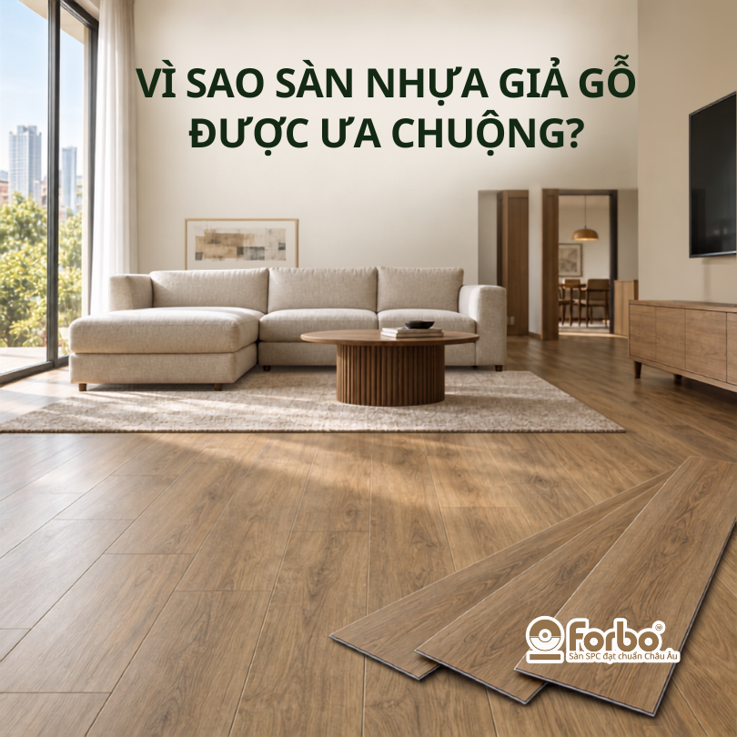 VÌ SAO GỖ NHỰA LÓT SÀN ĐƯỢC ƯA CHUỘNG? GIẢI MÃ SỨC HÚT VẬT LIỆU FORBO