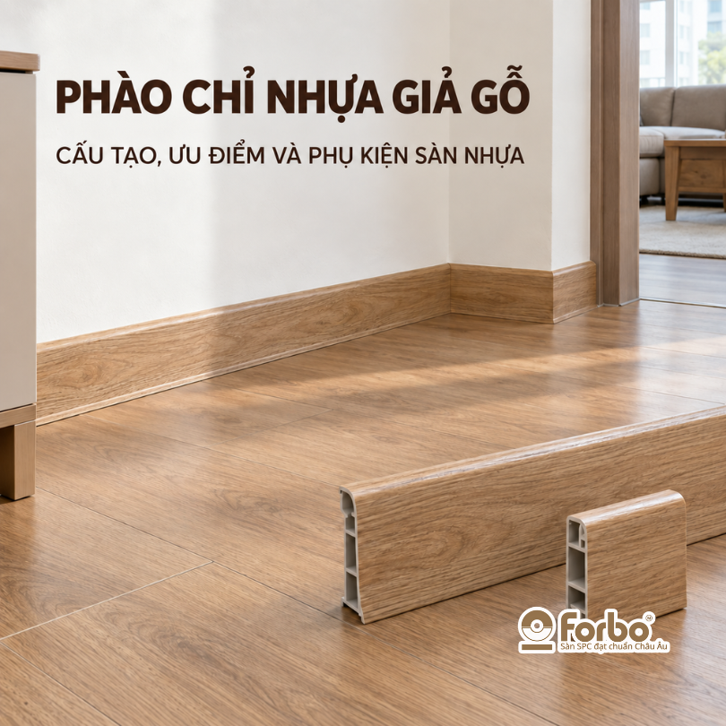 GIÁ PHÀO CHỈ NHỰA GIẢ GỖ: CẤU TẠO, ƯU ĐIỂM VÀ PHỤ KIỆN SÀN NHỰA