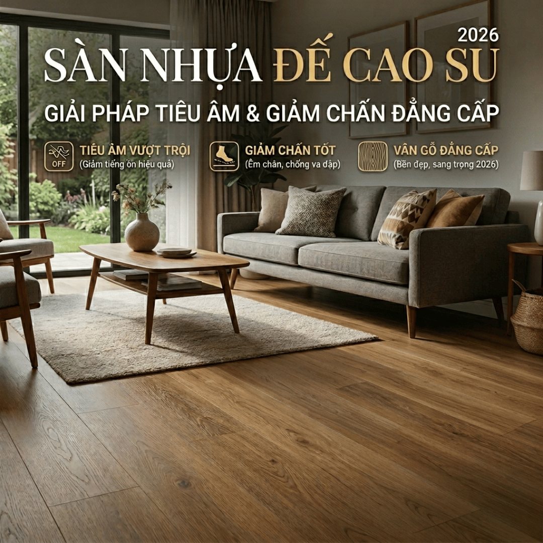SÀN NHỰA ĐẾ CAO SU: GIẢI PHÁP TIÊU ÂM VÀ GIẢM CHẤN ĐẲNG CẤP 2026