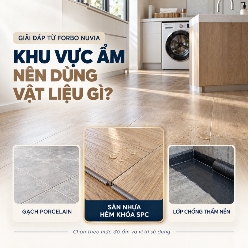 CÁC LOẠI VẬT LIỆU CHỐNG THẤM NÊN DÙNG CHO KHU VỰC ẨM. GIẢI ĐÁP TỪ FORBO NUVIA