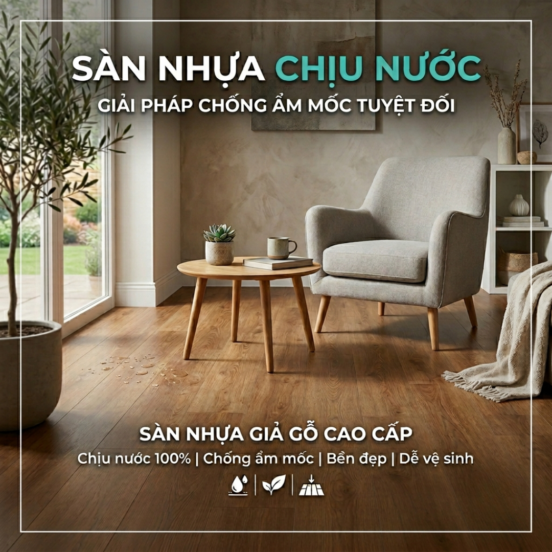 SÀN NHỰA CHỊU NƯỚC: GIẢI PHÁP CHỐNG ẨM MỐC TUYỆT ĐỐI CHO NGÔI NHÀ BẠN 2026