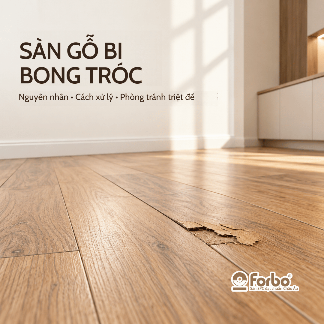SÀN GỖ BỊ BONG TRÓC: NGUYÊN NHÂN, CÁCH XỬ LÝ VÀ PHÒNG TRÁNH TRIỆT ĐỂ