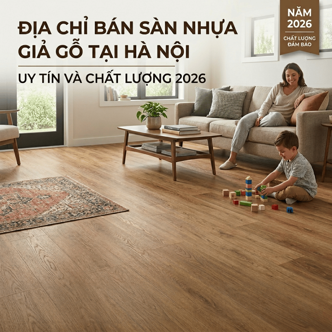 ĐỊA CHỈ BÁN SÀN NHỰA GIẢ GỖ TẠI HÀ NỘI UY TÍN VÀ CHẤT LƯỢNG 2026