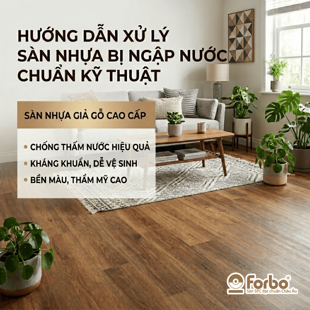 HƯỚNG DẪN XỬ LÝ SÀN NHỰA BỊ NGẬP NƯỚC CHUẨN KỸ THUẬT 2026