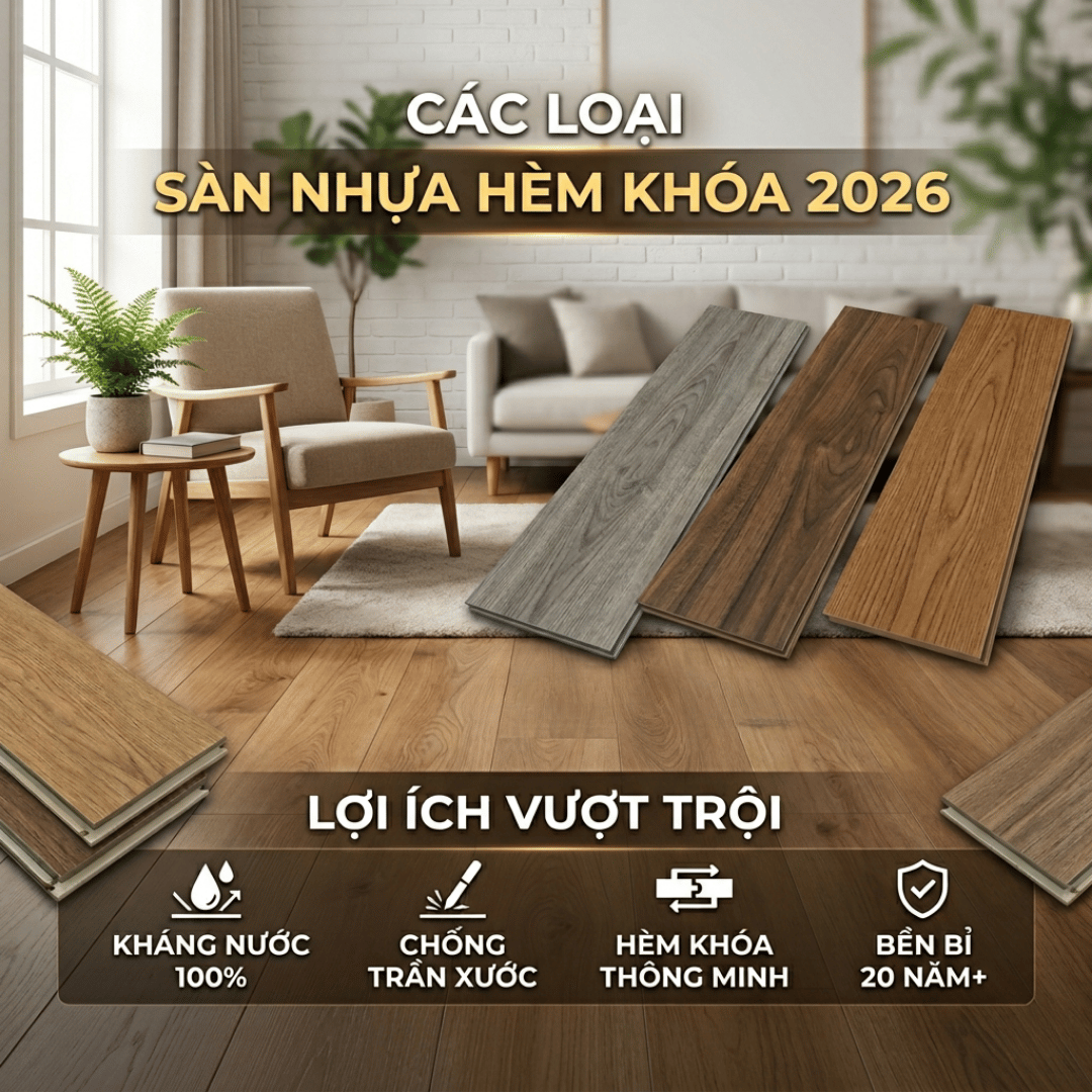 SÀN NHỰA HÈM KHÓA CÓ MẤY LOẠI VÀ LỢI ÍCH VƯỢT TRỘI BẠN CẦN BIẾT 2026