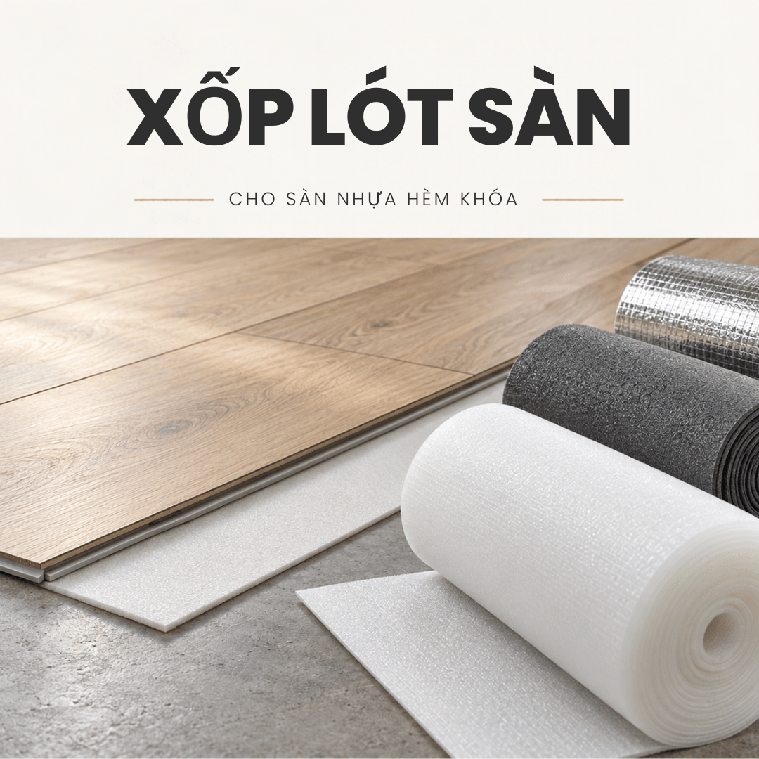 XỐP LÓT SÀN: CÁC LOẠI, BÁO GIÁ VÀ KINH NGHIỆM CHỌN CHO SÀN NHỰA HÈM KHÓA