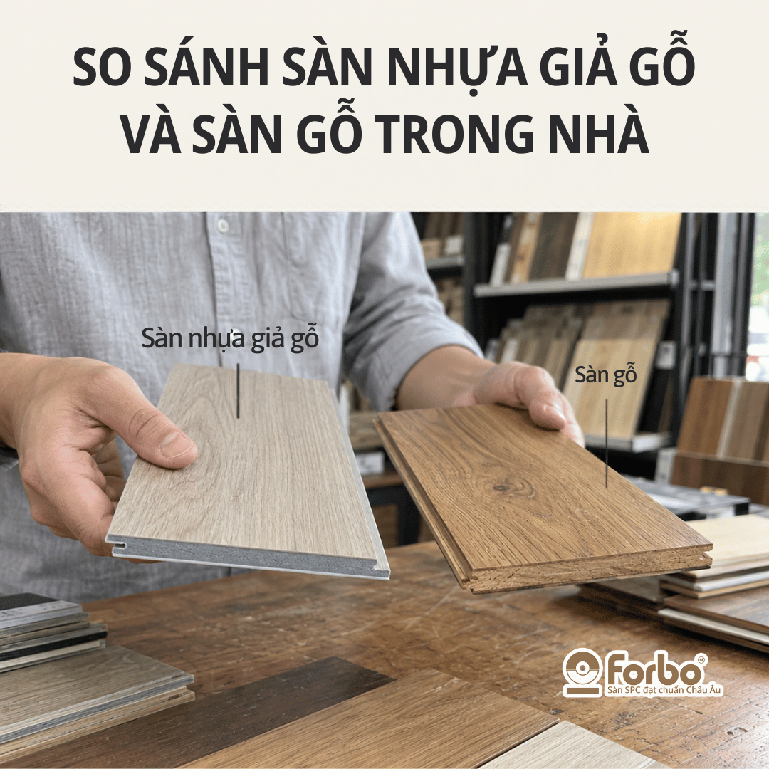 SO SÁNH SÀN NHỰA GIẢ GỖ VÀ SÀN GỖ TRONG NHÀ: ĐỐI CHIẾU TOÀN DIỆN VÀ TƯ VẤN LỰA CHỌN