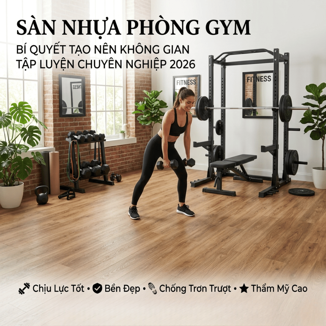 SÀN NHỰA PHÒNG GYM: BÍ QUYẾT TẠO NÊN KHÔNG GIAN TẬP LUYỆN CHUYÊN NGHIỆP 2026