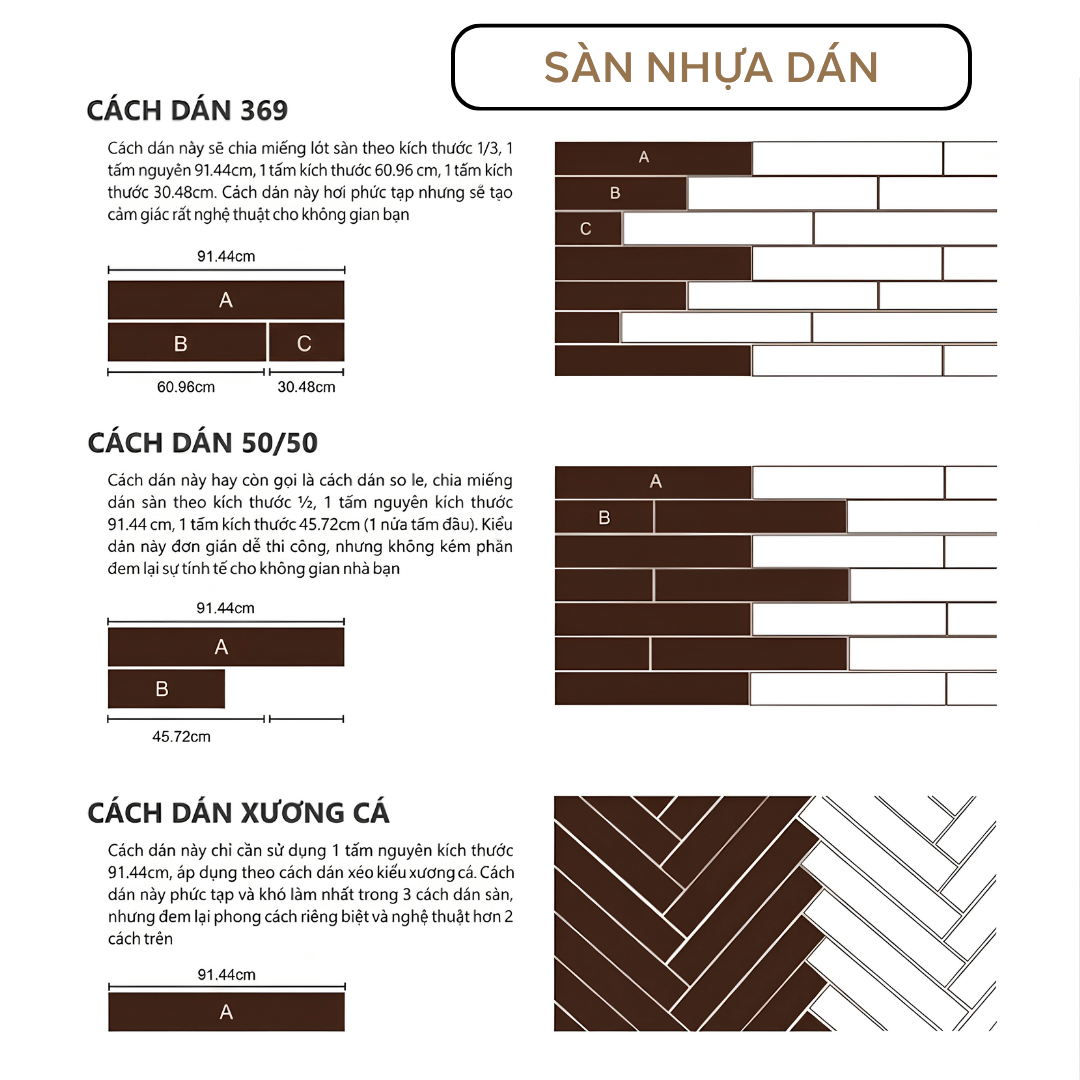 HƯỚNG DẪN LẮP SÀN NHỰA GIẢ GỖ TẠI NHÀ: ĐẸP NHƯ THỢ TRONG 5 BƯỚC