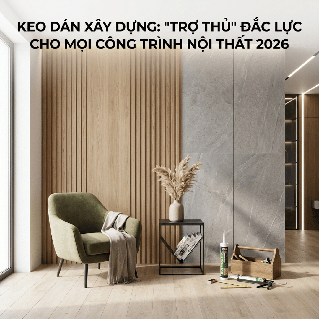 KEO DÁN XÂY DỰNG: TRỢ THỦ ĐẮC LỰC CHO MỌI CÔNG TRÌNH NỘI THẤT 2026