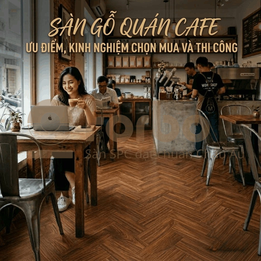 SÀN GỖ QUÁN CAFE: ƯU ĐIỂM, KINH NGHIỆM CHỌN MUA VÀ THI CÔNG 2026