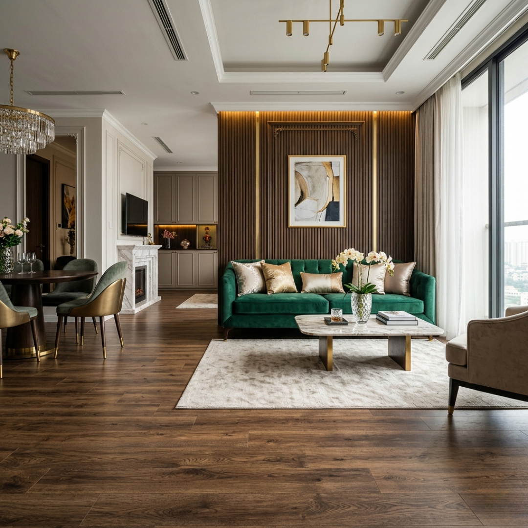 THIẾT KẾ NỘI THẤT PHONG CÁCH LUXURY: BẢNG GIÁ VÀ ĐẶC ĐIỂM CHI TIẾT 2026