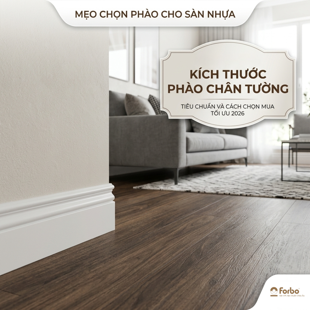 KÍCH THƯỚC PHÀO CHÂN TƯỜNG: TIÊU CHUẨN VÀ CÁCH CHỌN MUA TỐI ƯU 2026