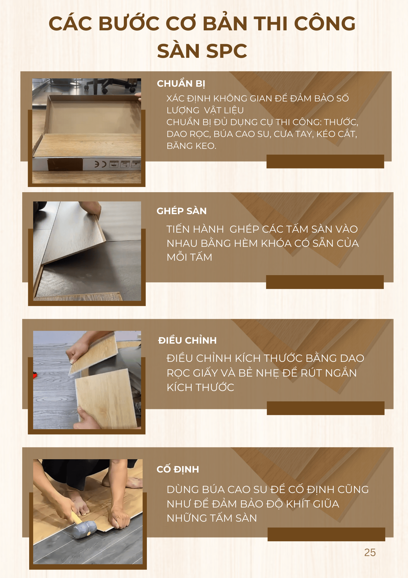 Hướng Dẫn Thi Công Sàn Nhựa SPC Hèm Khóa