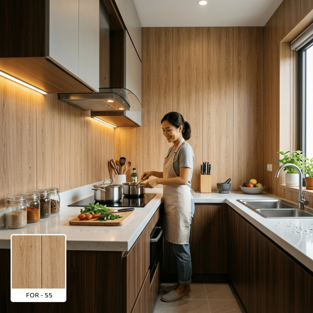 TẤM NHỰA ỐP TƯỜNG NHÀ BẾP: GIẢI PHÁP 