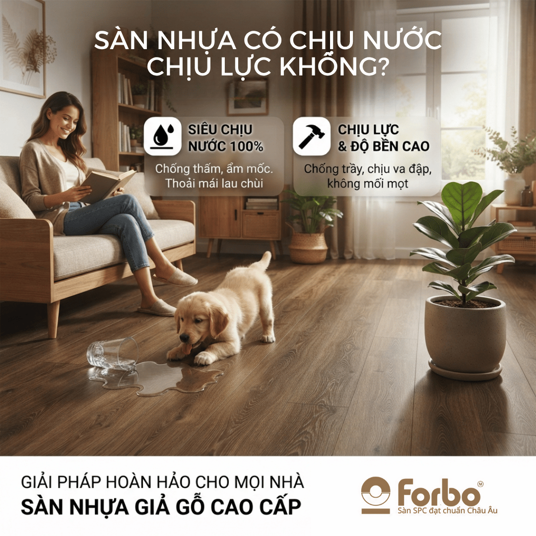 SÀN NHỰA CÓ CHỊU NƯỚC, CHỊU LỰC KHÔNG? GIẢI ĐÁP TỪ CHUYÊN GIA FORBO