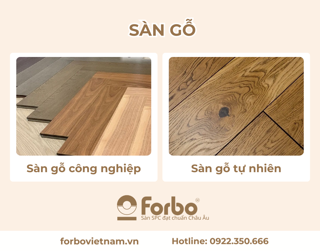 So Sánh Sàn Gỗ Tự Nhiên & Sàn Gỗ Công Nghiệp
