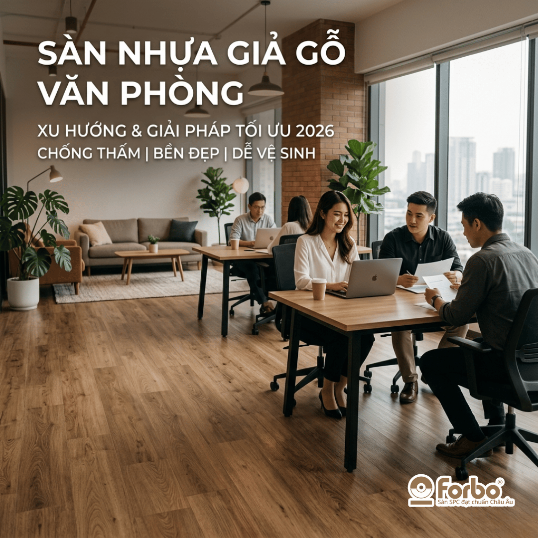 SÀN NHỰA GIẢ GỖ LÁT VĂN PHÒNG: XU HƯỚNG THIẾT KẾ VÀ GIẢI PHÁP TỐI ƯU 2026