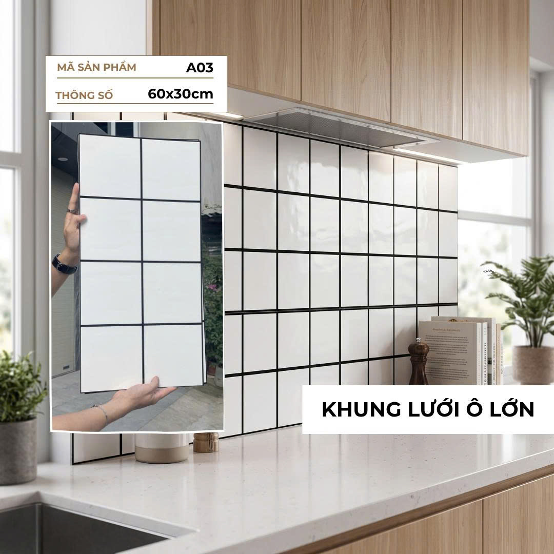Tấm dán tường tự dán sẵn keo A03