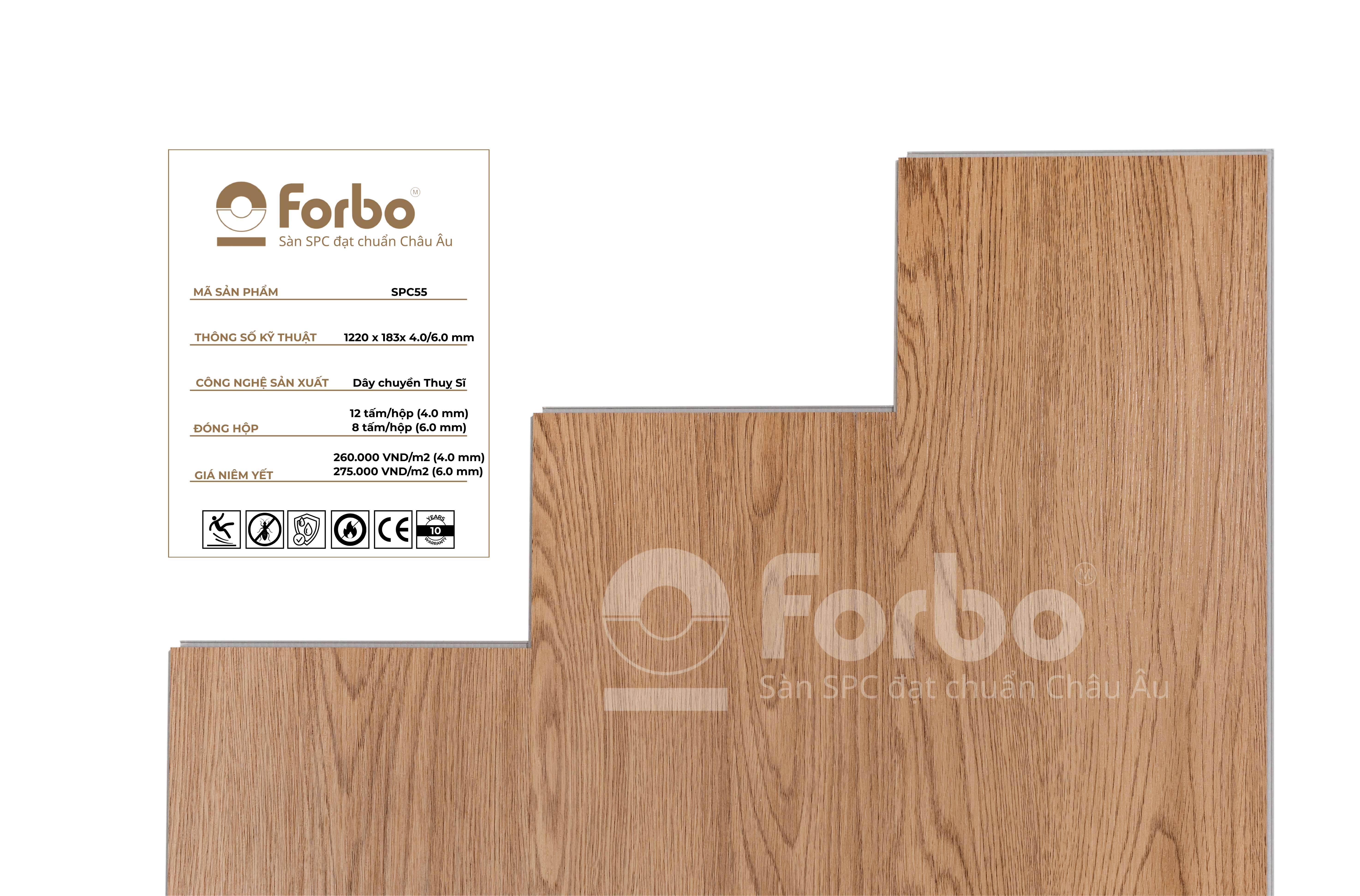 Sàn nhựa Forbo Nuvia SPC 55