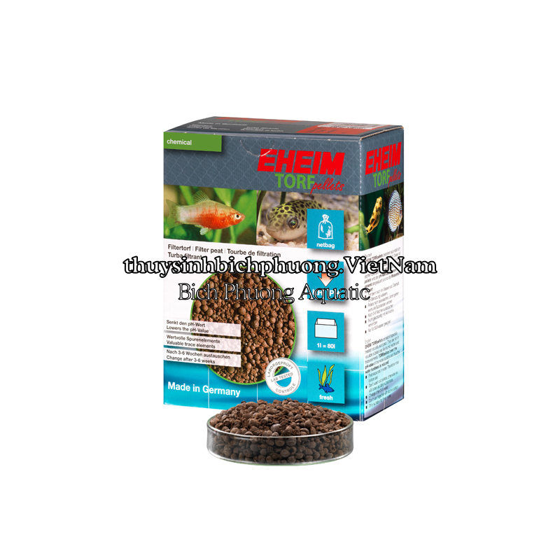 EHEIM TORF pellets - VẬT LIỆU LỌC LÀM GIẢM ĐỘ CỨNG CỦA NƯỚC