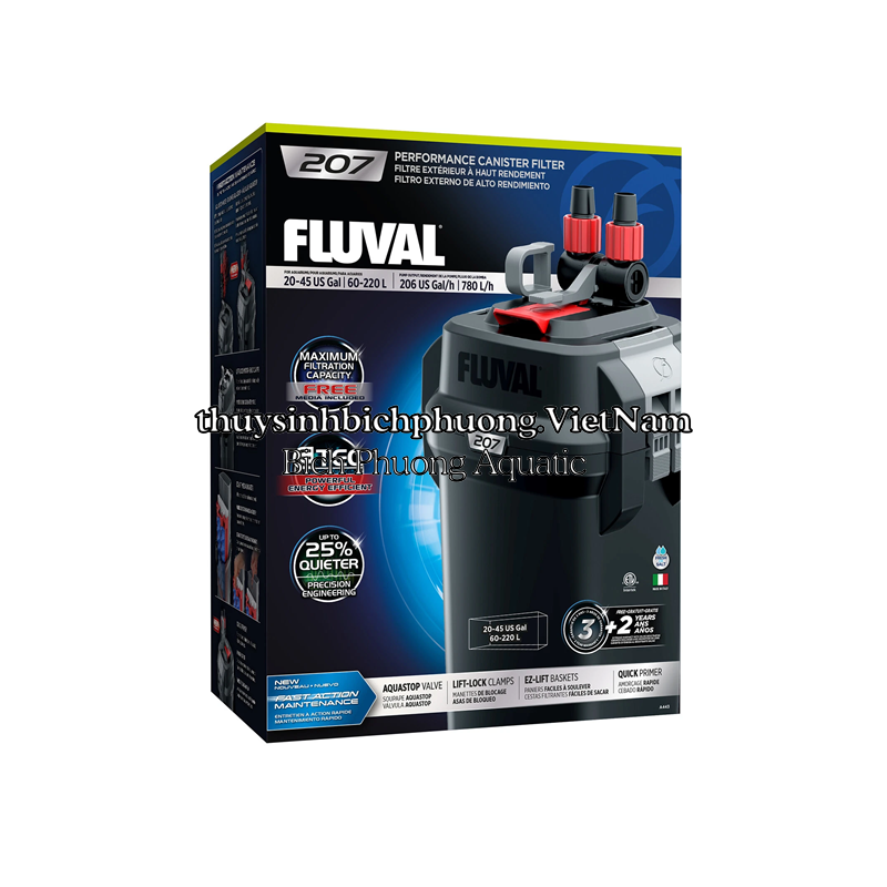 FLUVAL 07 SERIES FILTER 207 - LỌC THÙNG CAO CẤP