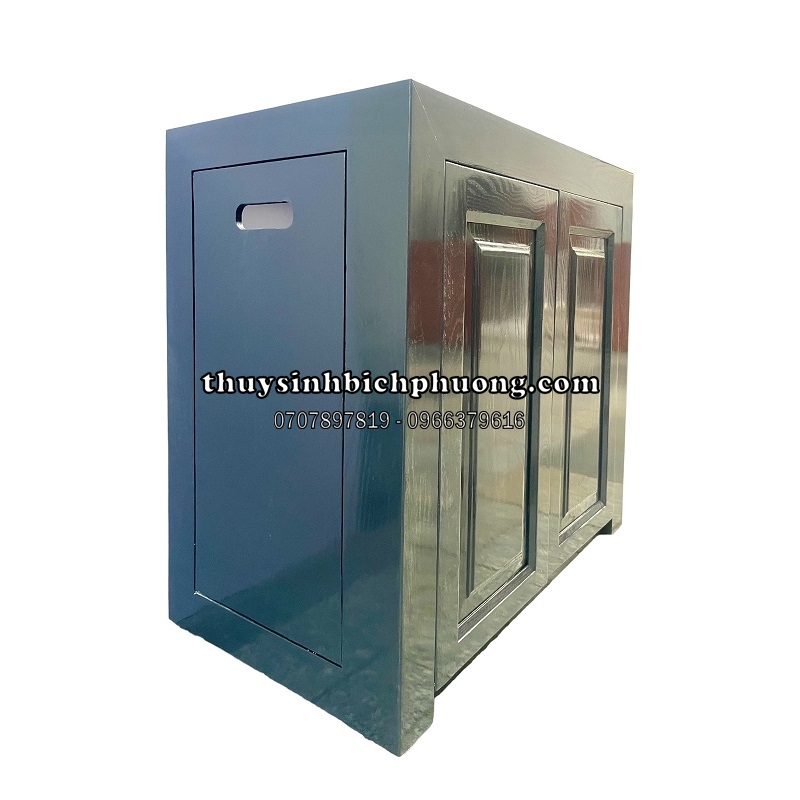 CHÂN TỦ GỖ SỒI TỰ NHIÊN MÀU XÁM LÔNG CHUỘT ADA - AQUARIUM WOOD CABINET