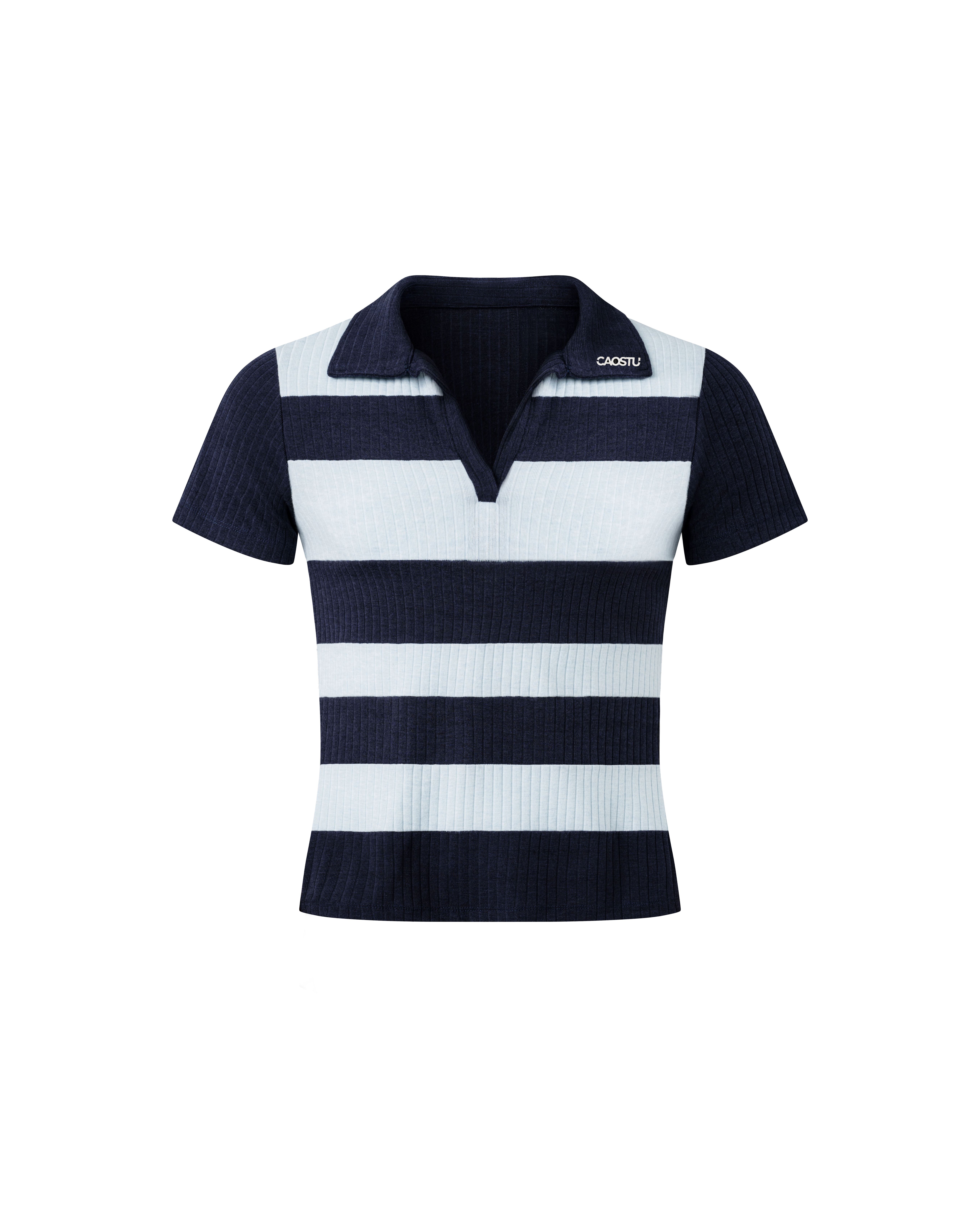STRIPE NAVY HUG SHIRT