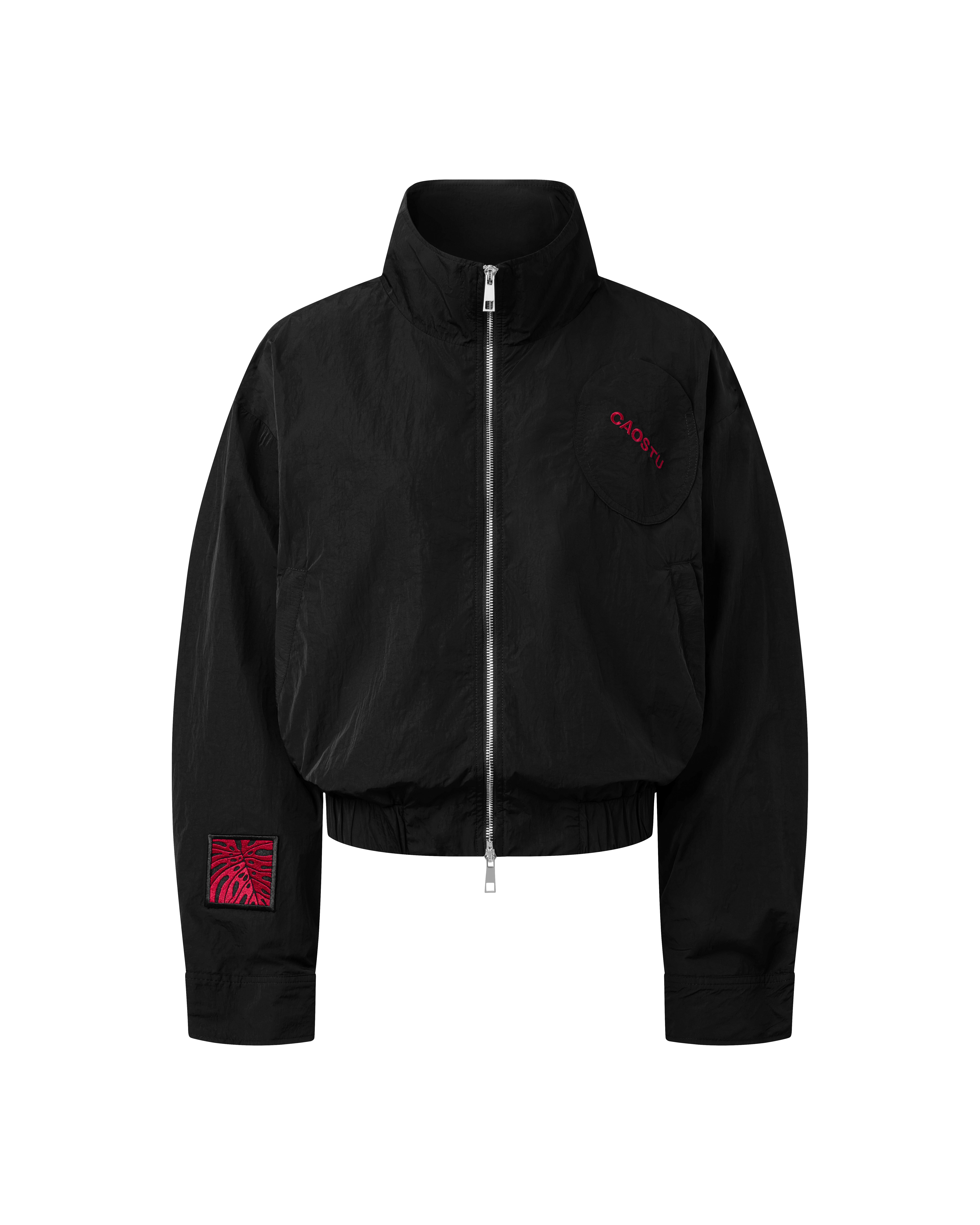 [ BLACK ] MONSTERA STAND COLLAR JACKET