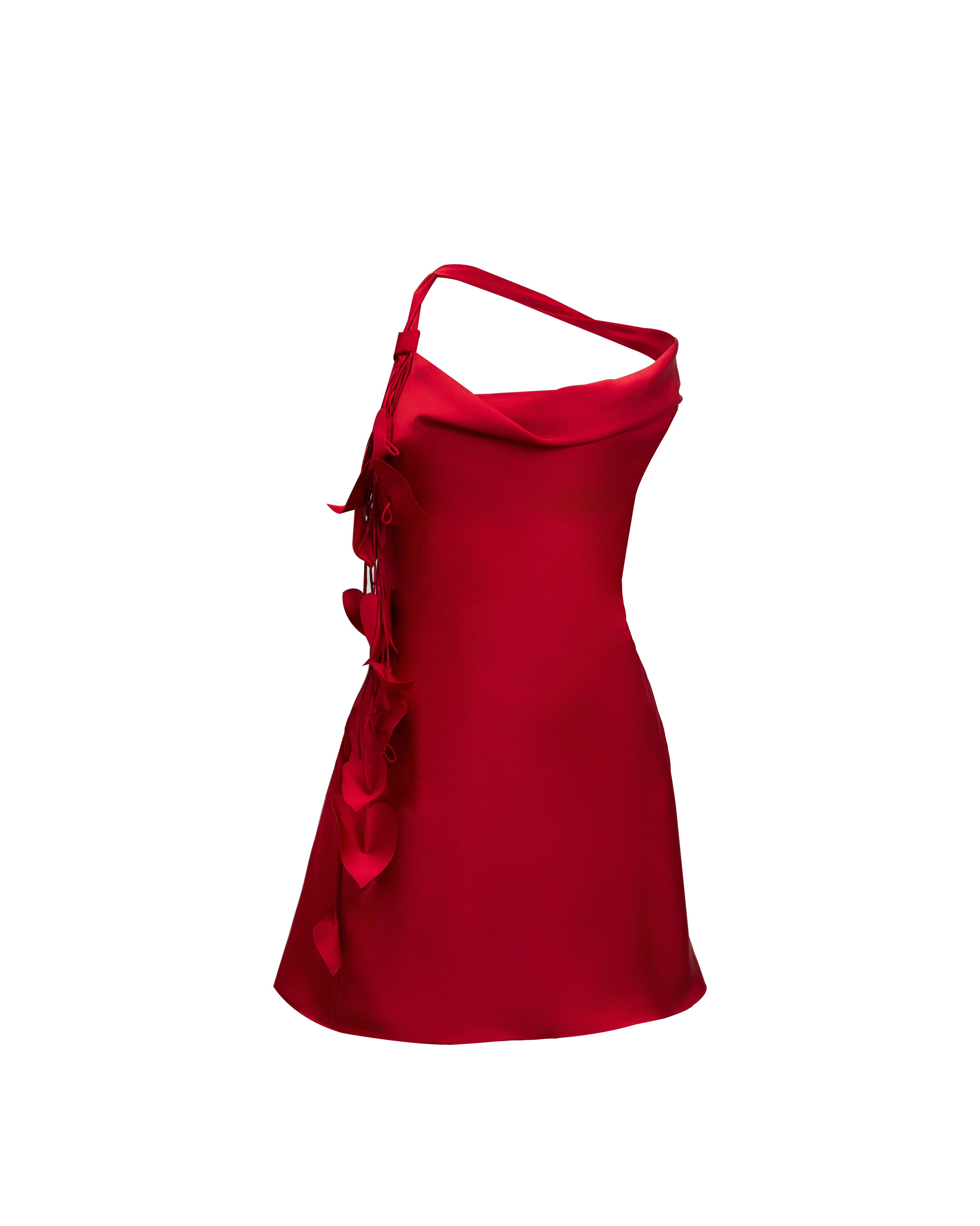 [ RED ] AWAKE SILK DRESS