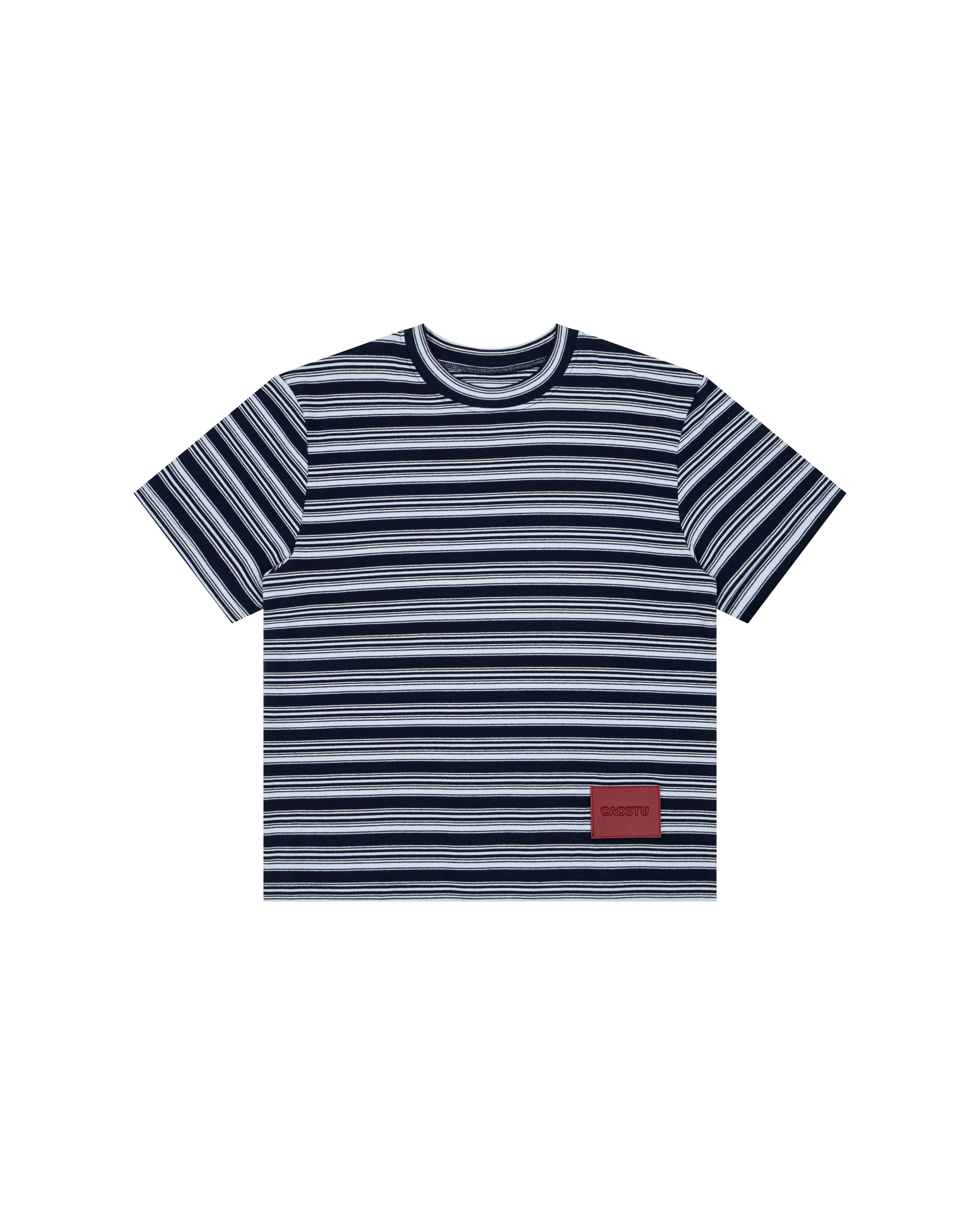 [ BLUE ] RED TAG STRIPE TEE
