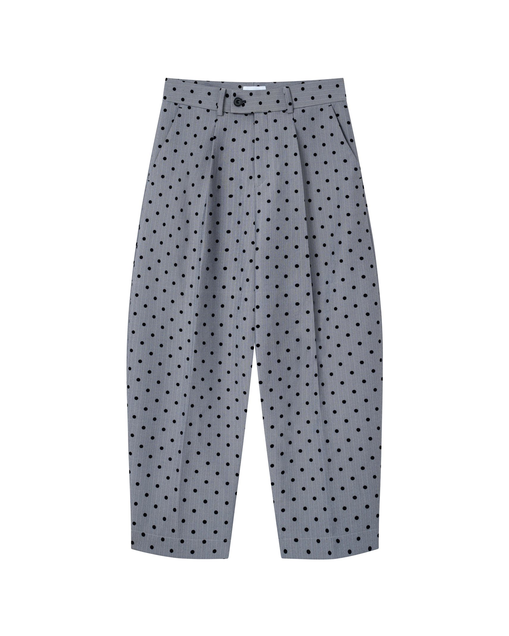 [ POLKA DOT ] CURVED LEG PANTS