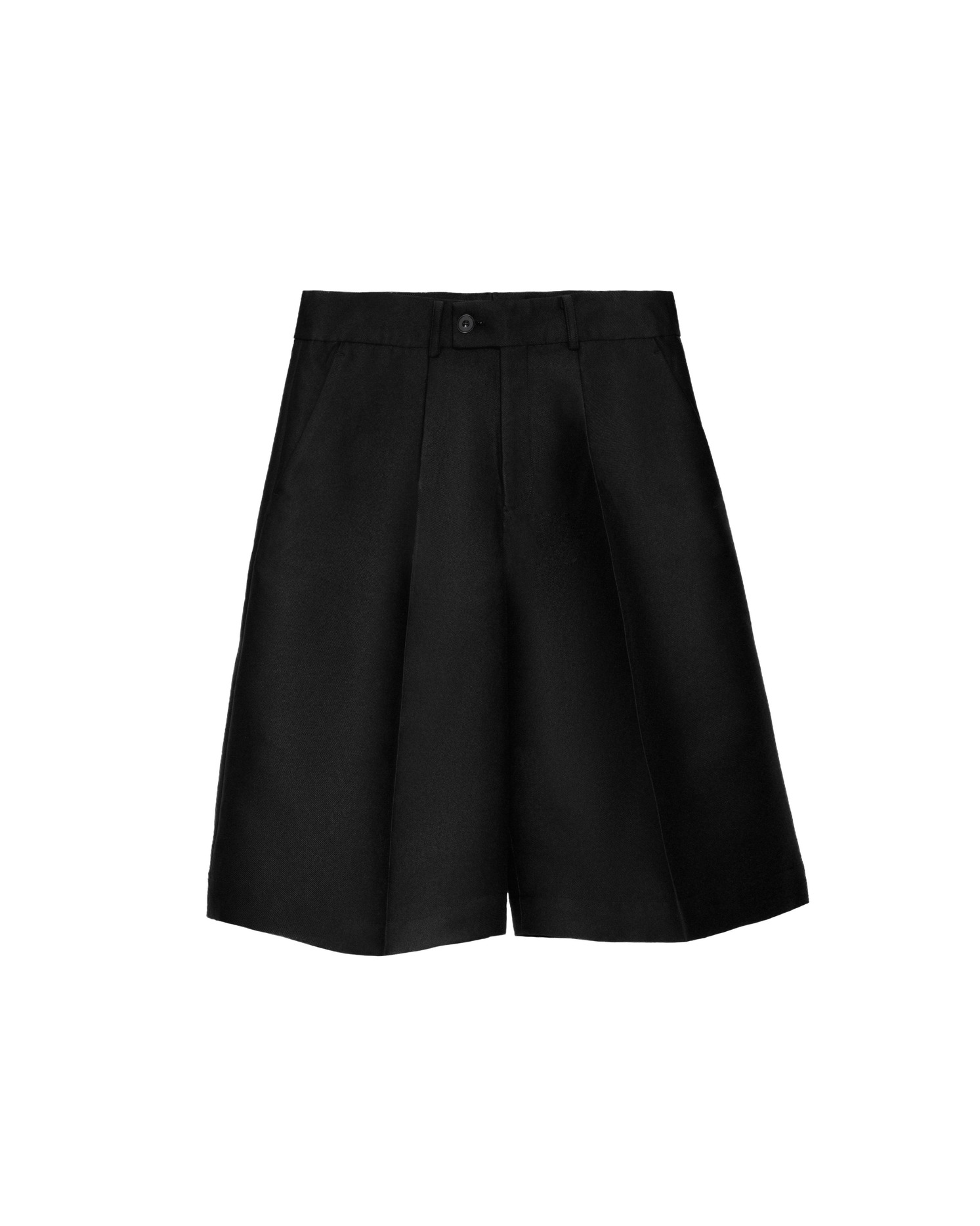 [ BLACK ] WIDE TUBE SHORTS