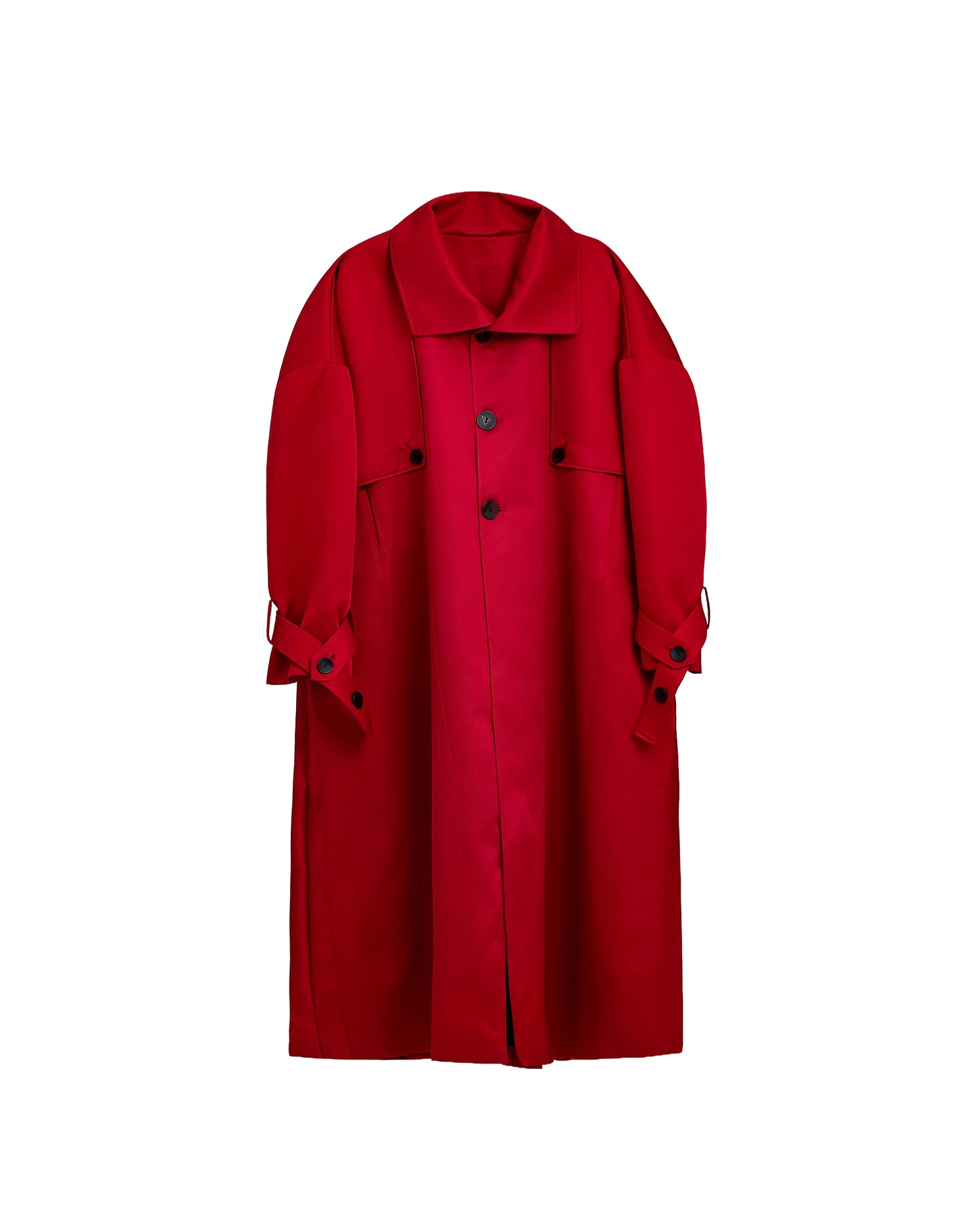 PLEATED OVERCOAT