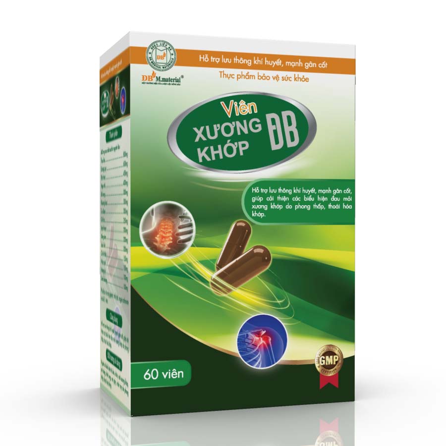 Viên Xương khớp ĐB hỗ trợ giảm triệu chứng bệnh thoái hóa khớp, viêm khớp, đau khớp gối