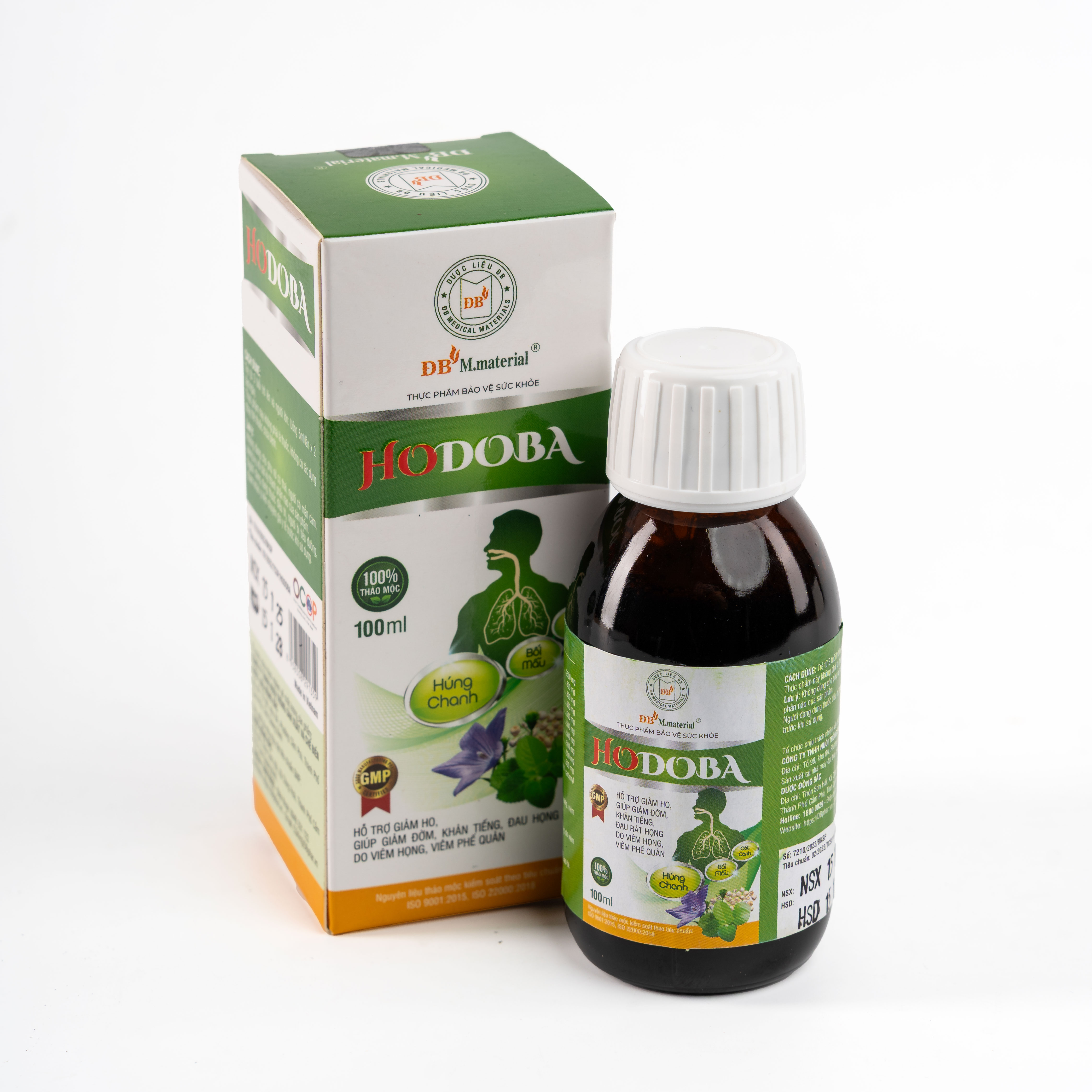 Thuốc ho mãn tính Hodoba - kháng khuẩn, kháng viêm hỗ trợ ho lâu ngày, đờm