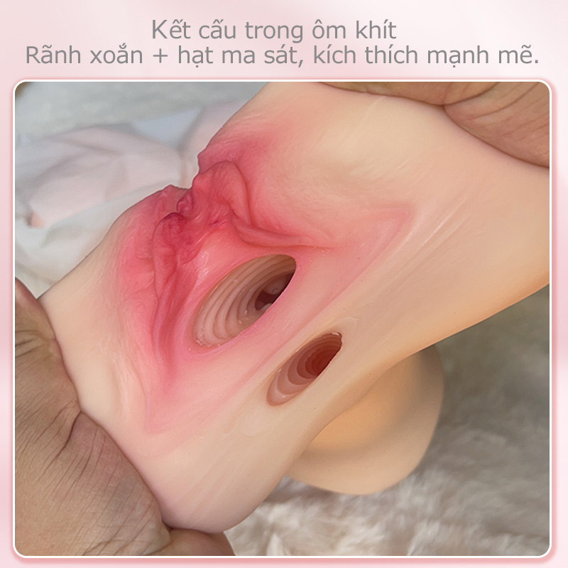 ma6 Thiết kế 3 khe｜Miệng – âm đạo – hậu môn, đa dạng cách chơi,Búp bê silicon 3 khe – 3 trải nghiệm khác nhau, chân thật đến từng chi tiết.