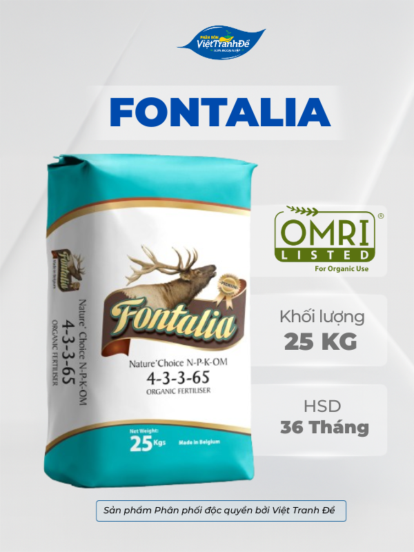PHÂN GÀ HỮU CƠ BỈ FONTALIA