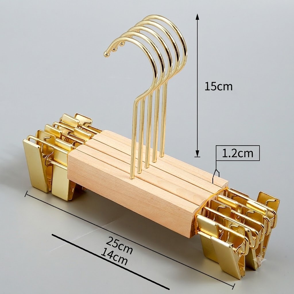 Kẹp Quần Gỗ Trẻ Em - Kẹp Mộc Vàng