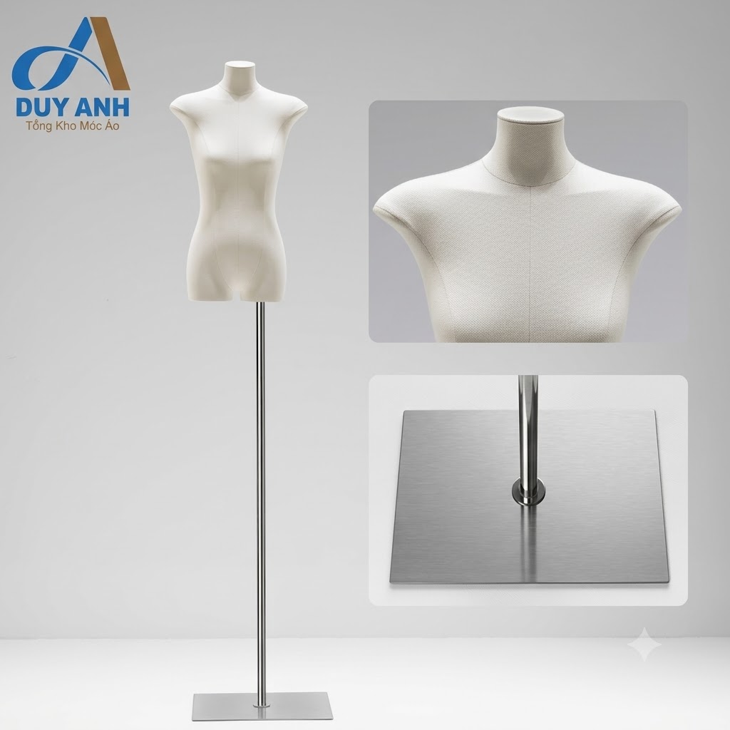 Manneqiun Nữ Nửa Thân - Cốt Lép Nữ - Nhập Khẩu