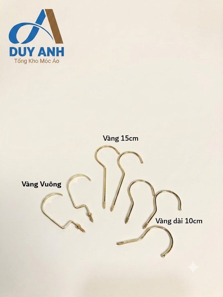 Móc Áo Gỗ Nữ - Đen Bằng - Đầu Mạ Vàng