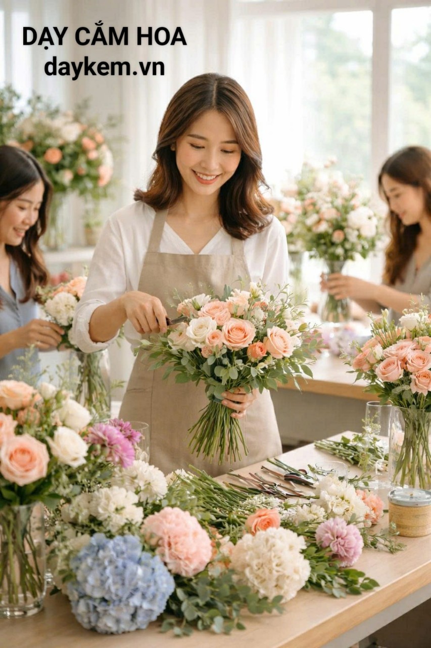 Dạy cắm hoa