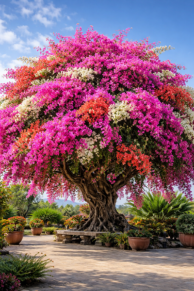 Hoa giấy cổ thụ