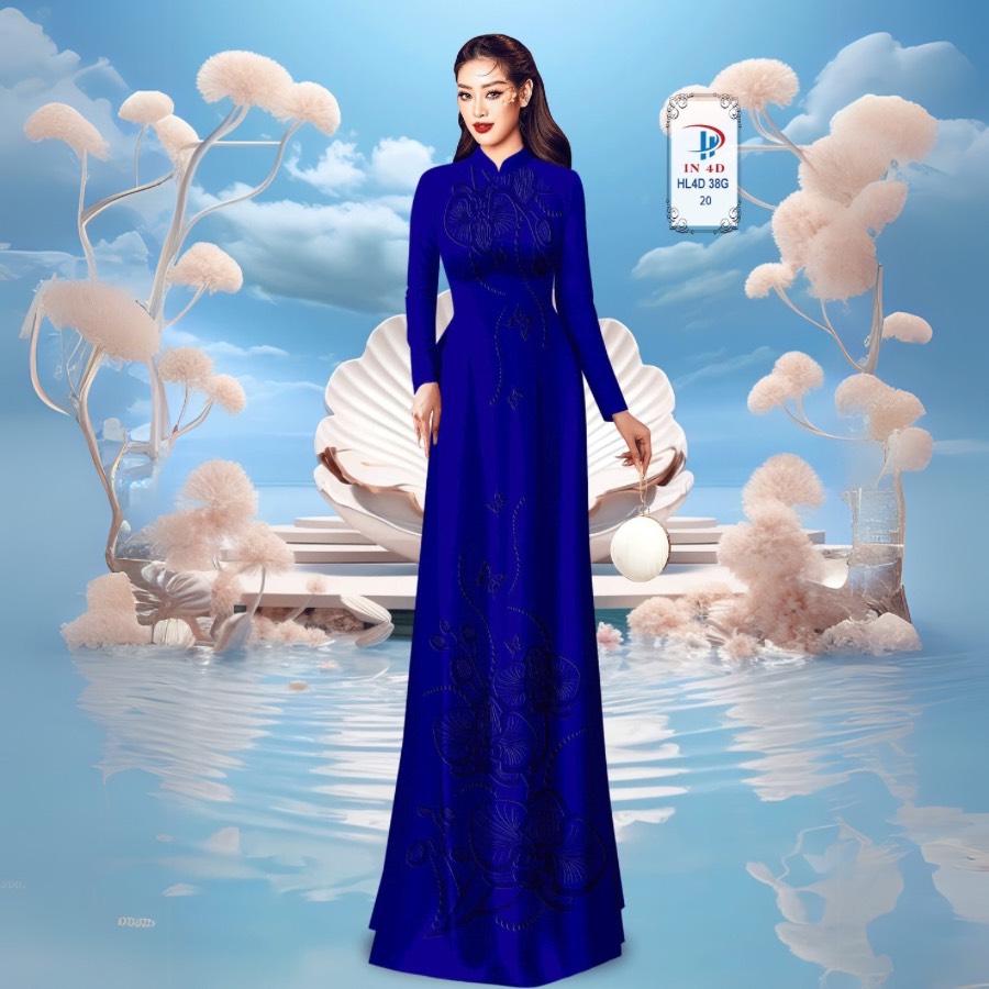 TÂY ĐÔ - VẢI MAY ÁO DÀI LỤA TÔ CHÂU IN 4D HỌA TIẾT HOA LAN SIÊU ĐẸP