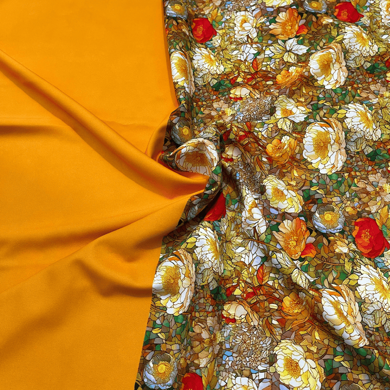 Vải Áo Dài Tây Đô - Vải May Áo Dài Họa Tiết Hoa Đều, In 3D Trên Nền Lụa Hồng Anh Cao Cấp