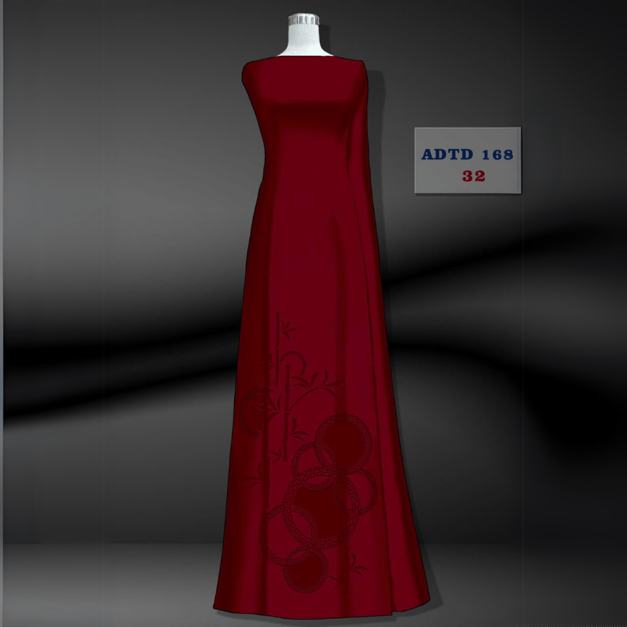 Vải Áo Dài Tây Đô – Lụa Tô Châu In 4D – Họa Tiết Cây Trúc & Trống Đồng – Đa Dạng Màu Sắc