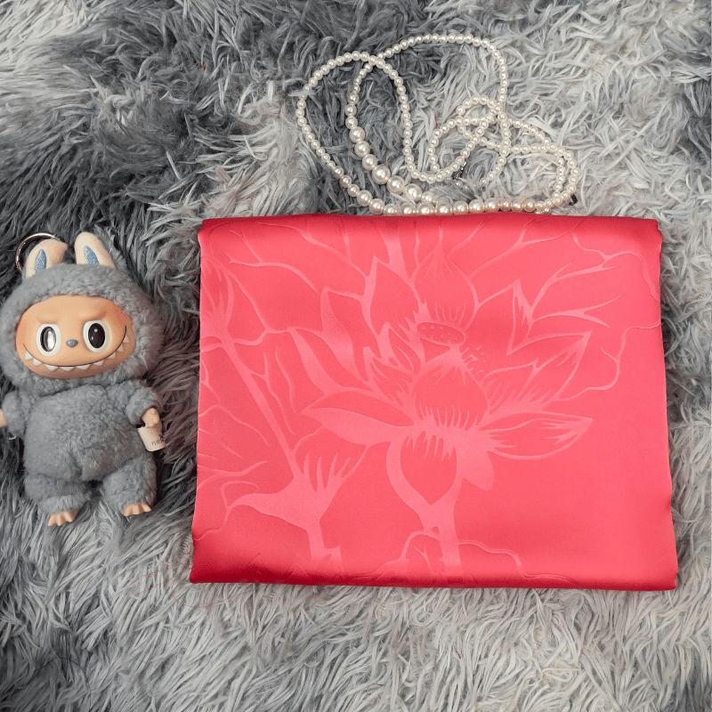 Tây Đô - Vải May Áo Dài Lụa Tô Châu In 4D Họa Tiết Hoa Sen Mới Nhất